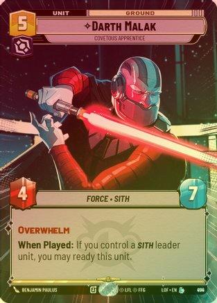 Darth Malak - Covetous Apprentice (Hyperspace) - 974 - Legendary (Foil)