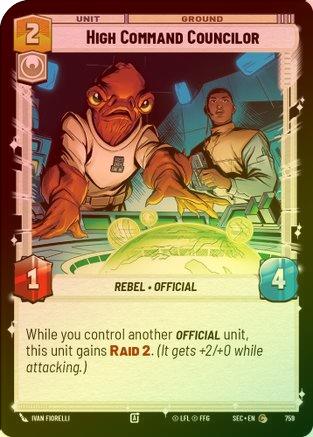 High Command Councilor (Foil) - 759 - Common (Foil)