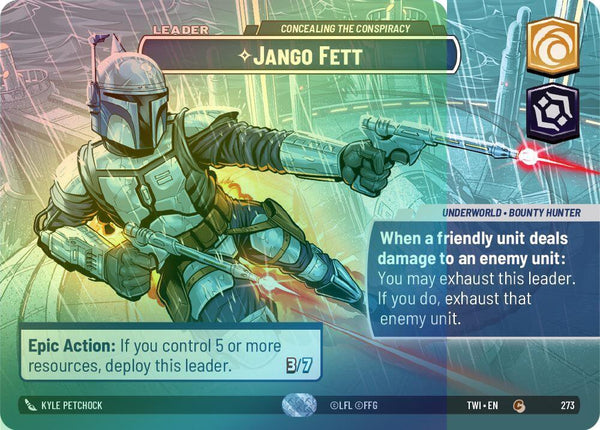 Jango Fett - Concealing the Conspiracy (Showcase) - 273 - Common (Foil)