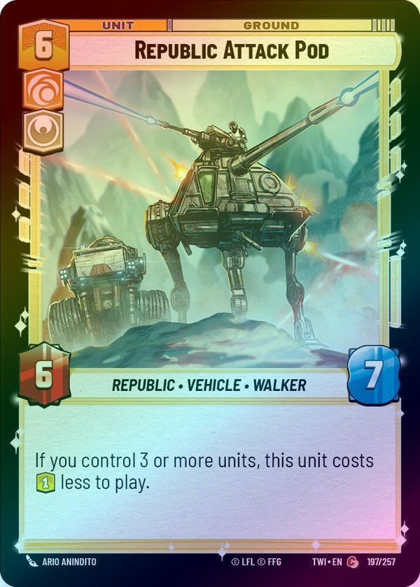 Republic Attack Pod - 197/257 - Common (Foil)