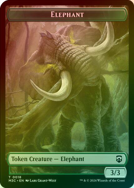 Elephant // Beast (016) Token (Ripple Foil) (TM3C)