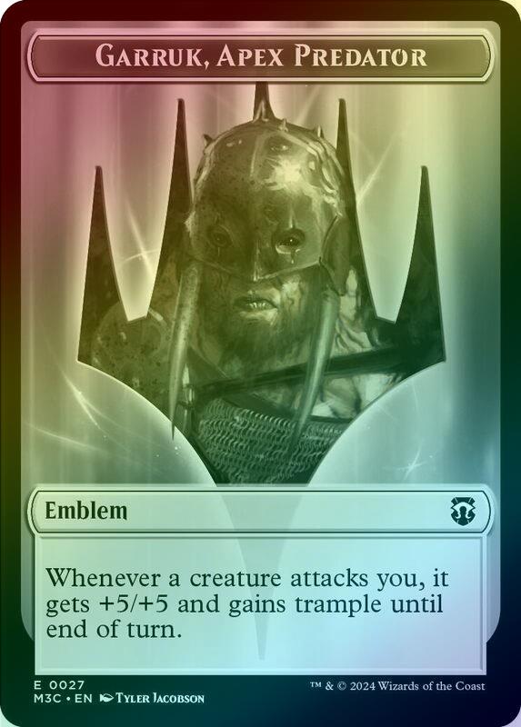 Saproling // Emblem - Garruk, Apex Predator Token (Ripple Foil) (TM3C)
