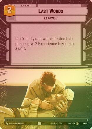 Last Words (Hyperspace) - 1003 - Common (Foil)