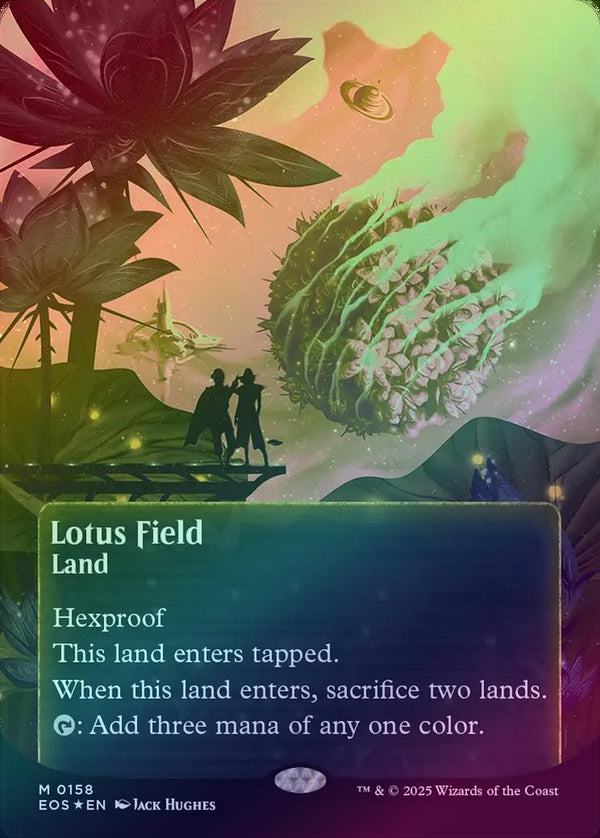 Lotus Field - Borderless Poster (Galaxy Foil) (EOS)