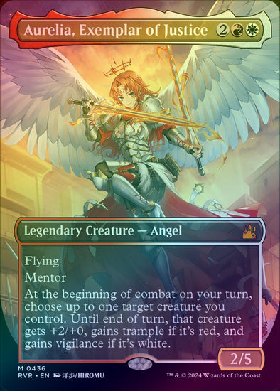 401 Games Canada - Aurelia, Exemplar of Justice - Borderless Anime (Foil) (RVR) 401 Games Canada - Aurelia, Exemplar of Justice - Borderless Anime (Foil) (RVR)