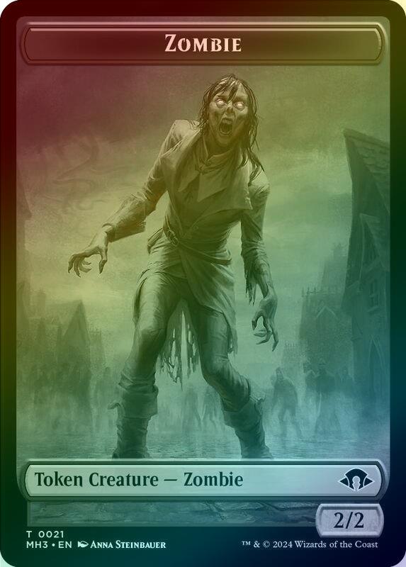 Plant // Zombie Token (Ripple Foil) (TMH3)