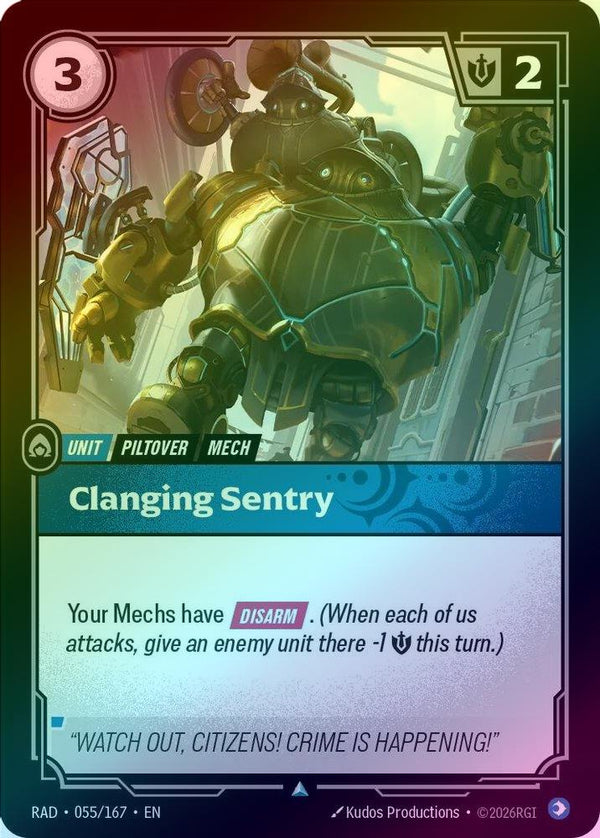 Clanging Sentry - 055/167 - Uncommon (Foil)