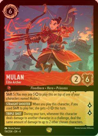 Mulan (Elite Archer) - 114/204 - Legendary (Foil)