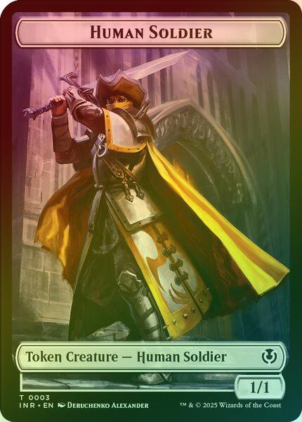 Human Soldier (003) // Clue Token (Foil) (TINR)
