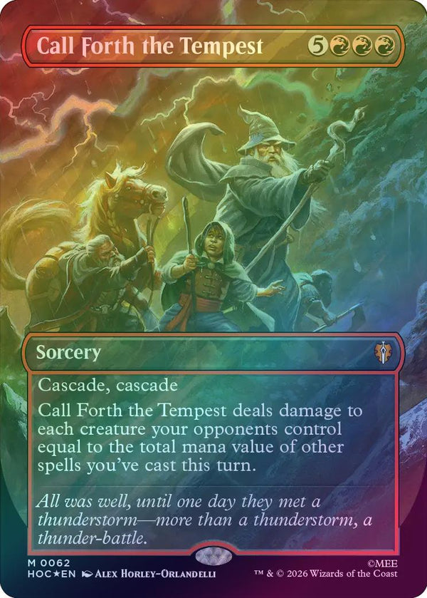 Call Forth the Tempest - Borderless (Surge Foil) (HOC) (Pre-Order)