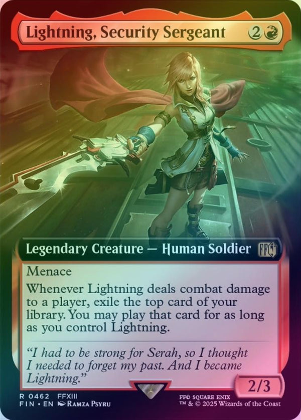 Lightning, Security Sergeant - Extended Art (Foil) (FIN)