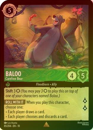 Baloo (Carefree Bear) - 85/204 - Rare (Foil)