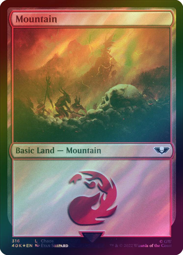 Mountain (316) (Surge Foil) (40K)