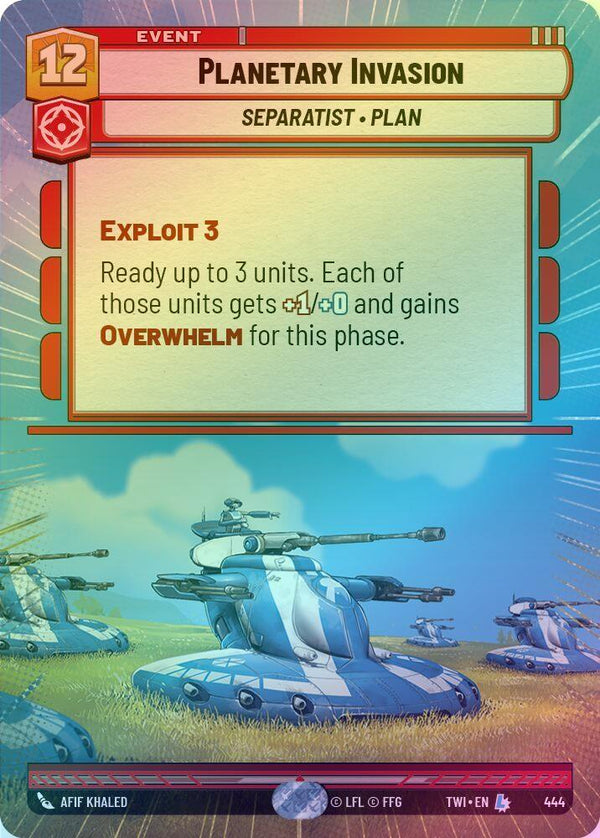 Planetary Invasion (Hyperspace) - 444 - Legendary (Foil)