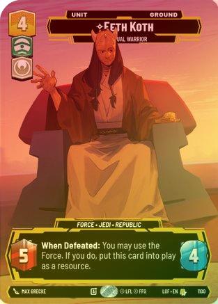 Eeth Koth - Spiritual Warrior (Prestige Foil) - 1100 - Rare (Foil)
