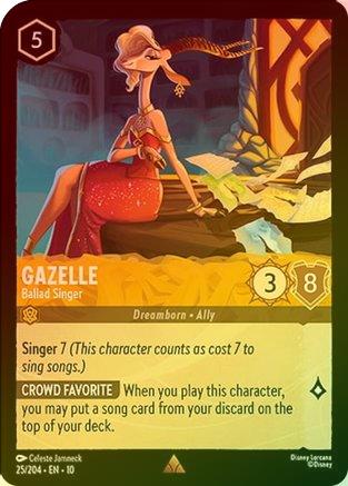 Gazelle (Ballad Singer) - 25/204 - Rare (Foil)