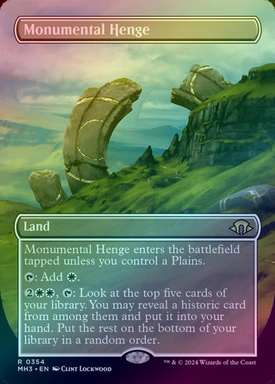 Monumental Henge - Borderless (Foil) (MH3)