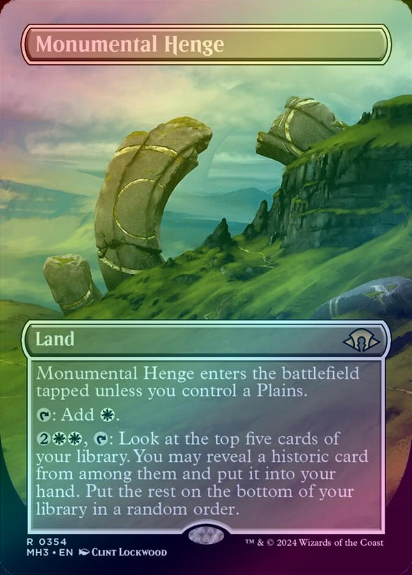 Monumental Henge - Borderless (Foil) (MH3)