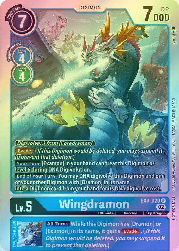 Wingdramon (Box Topper) - EX03-020 - Uncommon (Foil)