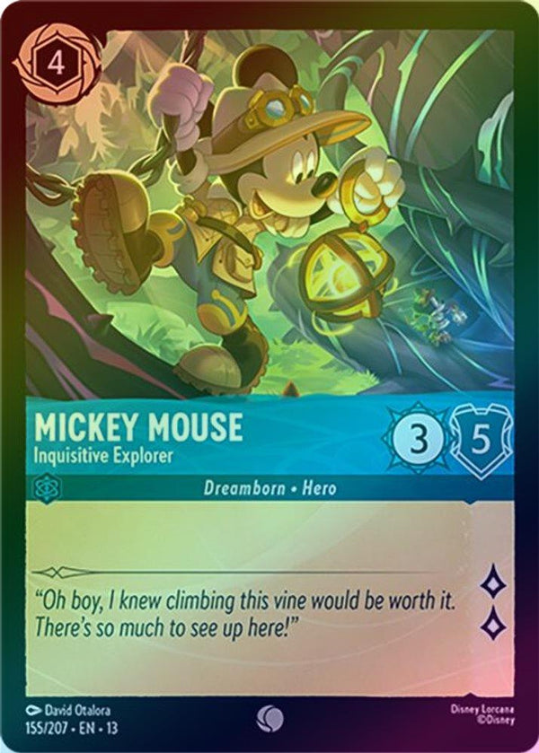 Mickey Mouse (Inquisitive Explorer) - 155/207 - Common (Foil)