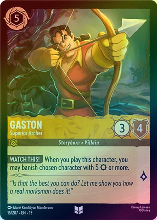 Gaston (Superior Archer) - 15/207 - Uncommon (Foil)