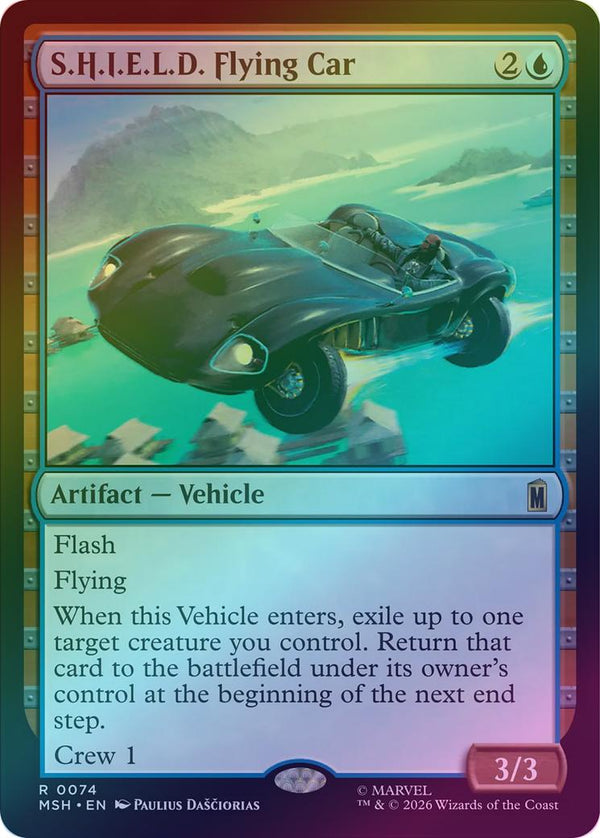 S.H.I.E.L.D. Flying Car (Foil) (MSH) (Pre-Order)