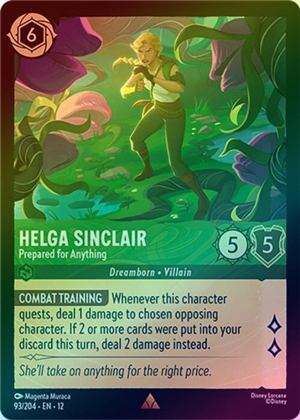 Helga Sinclair (Prepared for Anything) - 93/204 - Rare (Foil)