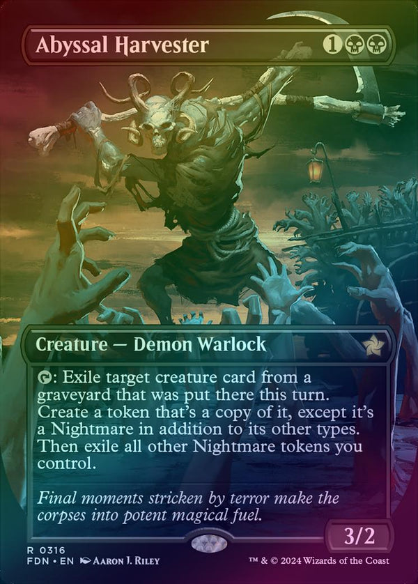 Abyssal Harvester - Borderless (Foil) (FDN)