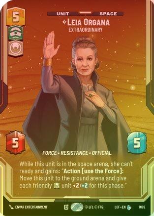 Leia Organa - Extraordinary (Prestige Foil) - 1082 - Legendary