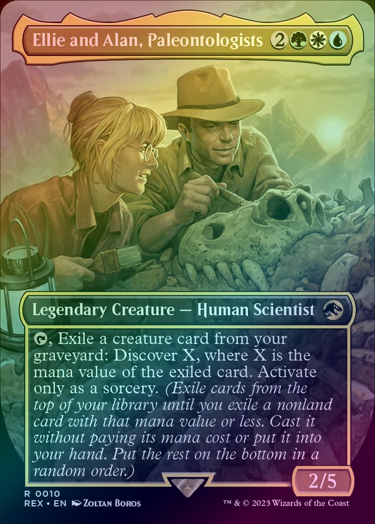 Ellie and Alan, Paleontologists - Borderless (Foil) (REX)