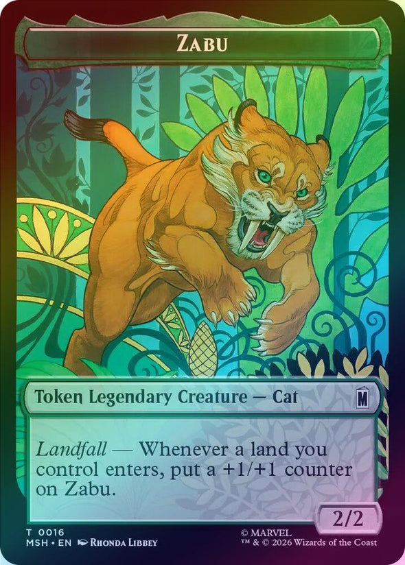 Redwing // Zabu Token (Foil) (TMSH)