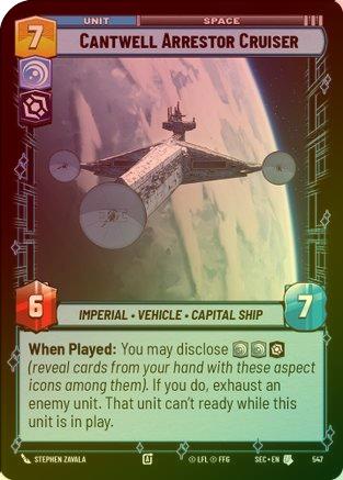 Cantwell Arrestor Cruiser (Foil) - 547 - Uncommon (Foil)