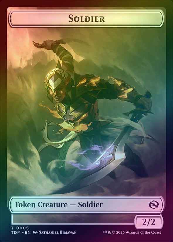 Soldier (0004) // Soldier (0005) Token (Foil) (TTDM)