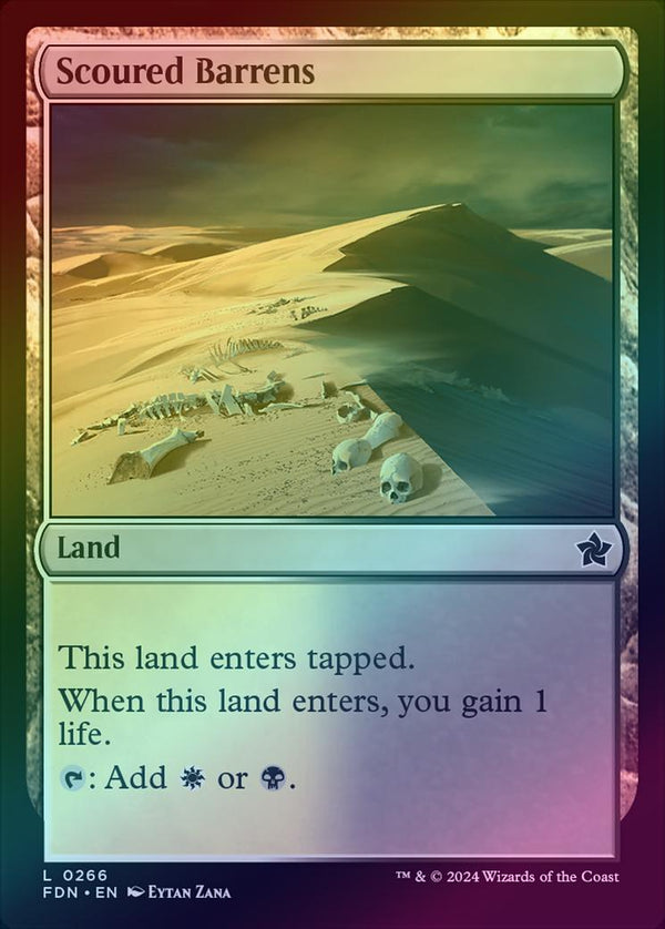 Scoured Barrens (Foil) (FDN)