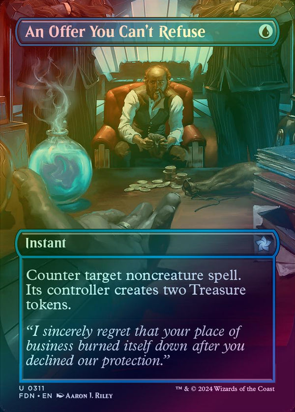 An Offer You Can't Refuse - Borderless (Foil) (FDN)