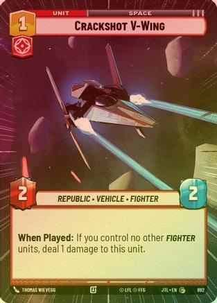 Crackshot V-Wing (Hyperspace) - 892 - Common (Foil)