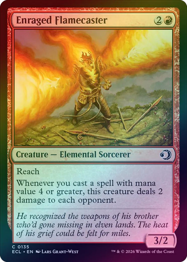 Enraged Flamecaster (Foil) (ECL)