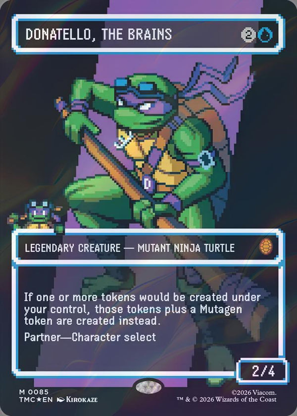 Donatello, the Brains - Pixel Art (Surge Foil) (TMC)