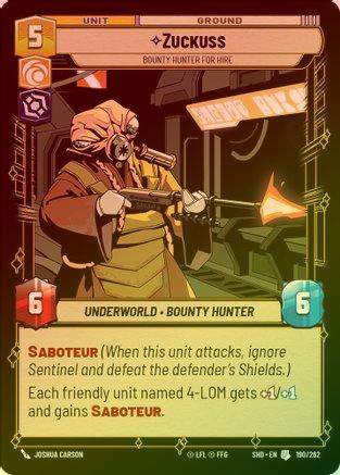 Zuckuss - Bounty Hunter for Hire - 190/262 - Uncommon (Foil)