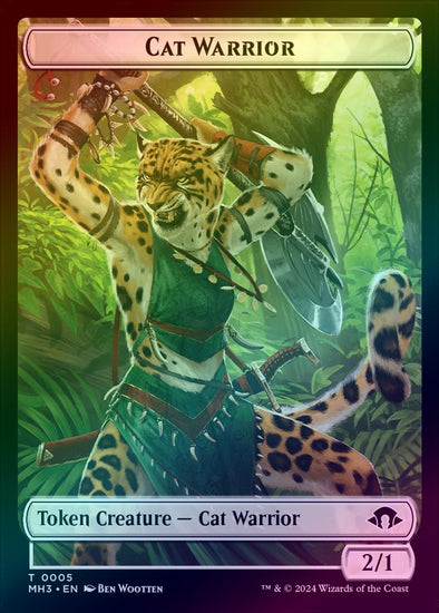 Cat Warrior Token (Foil) (TMH3)