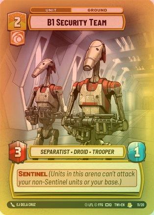 B1 Security Team - Weekly Play Promo - 11/20 - Rare (Foil)