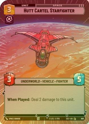 Hutt Cartel Starfighter (Hyperspace Foil) - 996 - Common (Foil)