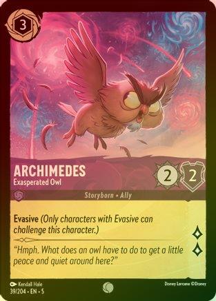 Archimedes (Exasperated Owl) - 39/204 - Common (Foil)