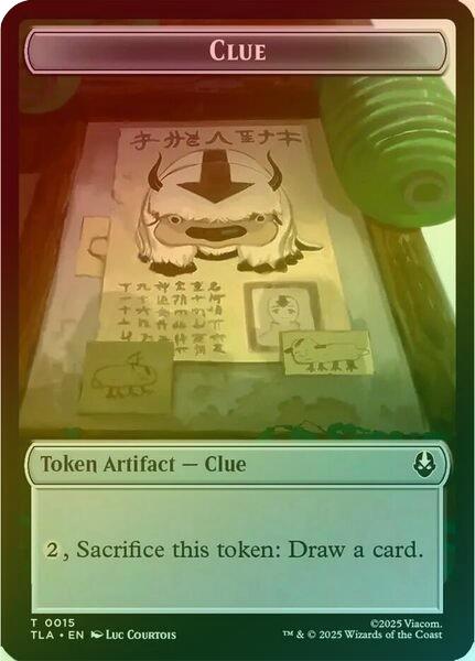 Clue (015) // Spirit (003) Token (Foil) (TTLA)