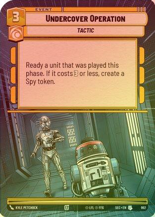 Undercover Operation (Hyperspace Foil) - 992 - Uncommon (Foil)