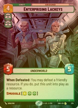 Enterprising Lackeys (Hyperspace) - 376 - Rare (Foil)