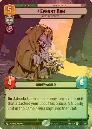 Ephant Mon - Head of Security (Hyperspace) - 357 - Rare (Foil)