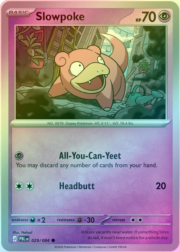 Slowpoke - 029/084 - Common - Reverse Holo