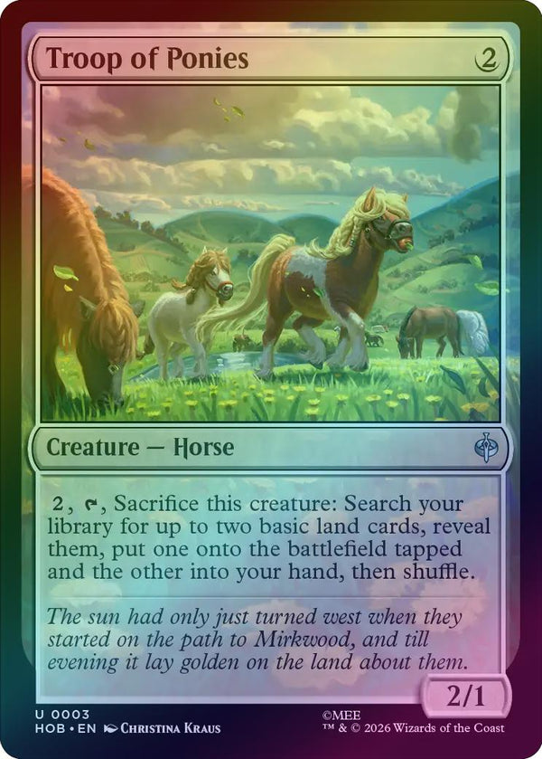 Troop of Ponies (Foil) (HOB) (Pre-Order)
