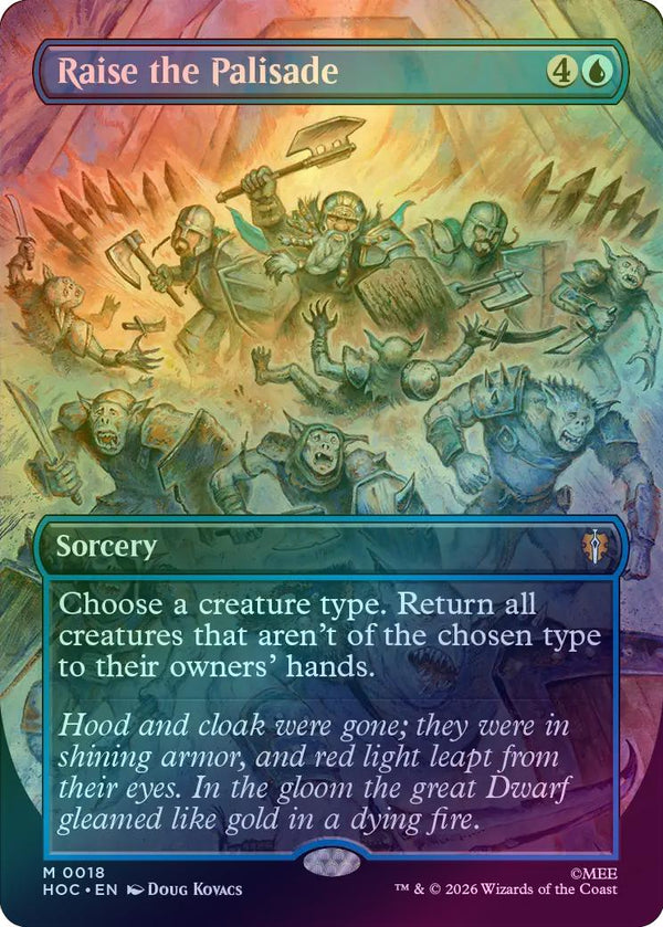 Raise the Palisade - Borderless (Foil) (HOC) (Pre-Order)